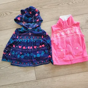 24 month fleece sweater & vest, Kids 24 Month (18-24M)