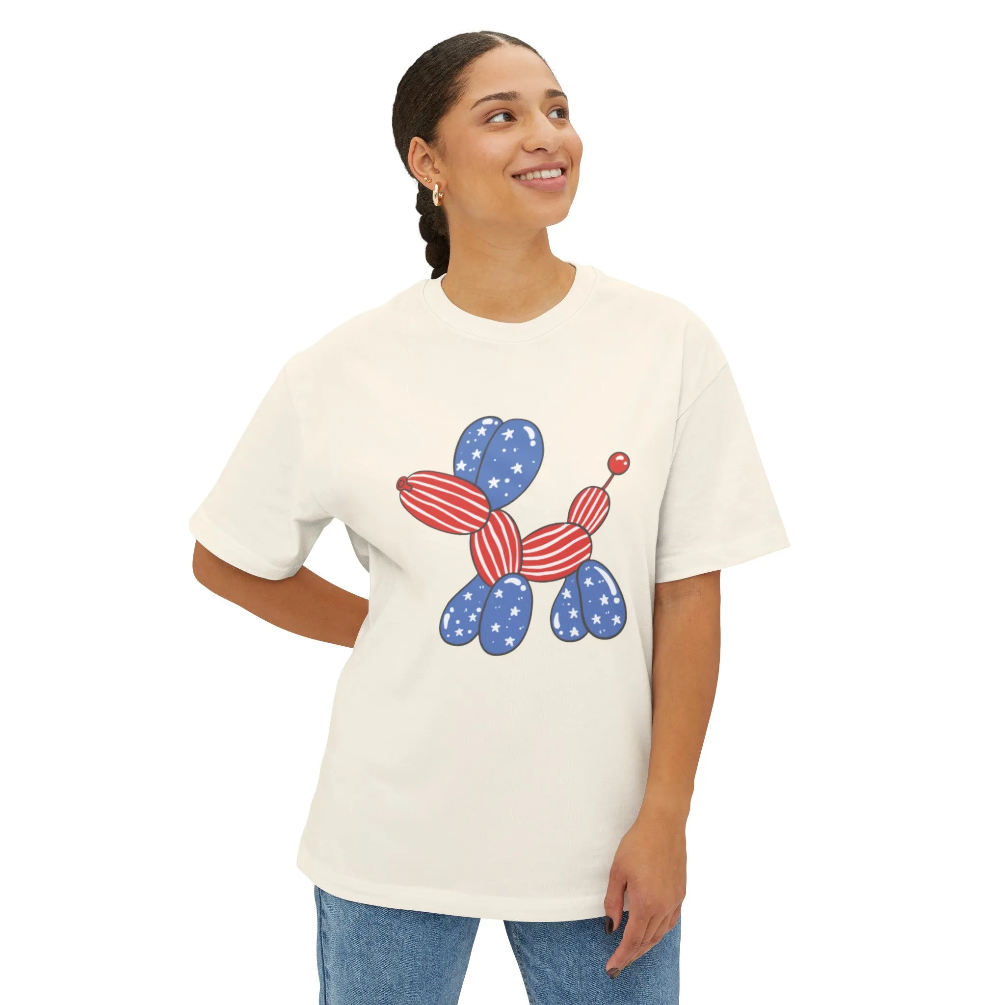 4th of July American Balloon Dog T-Shirt