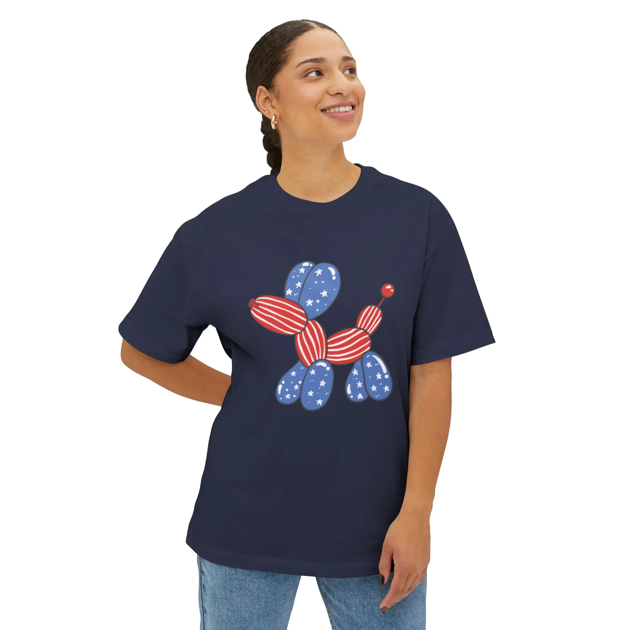 4th of July American Balloon Dog T-Shirt