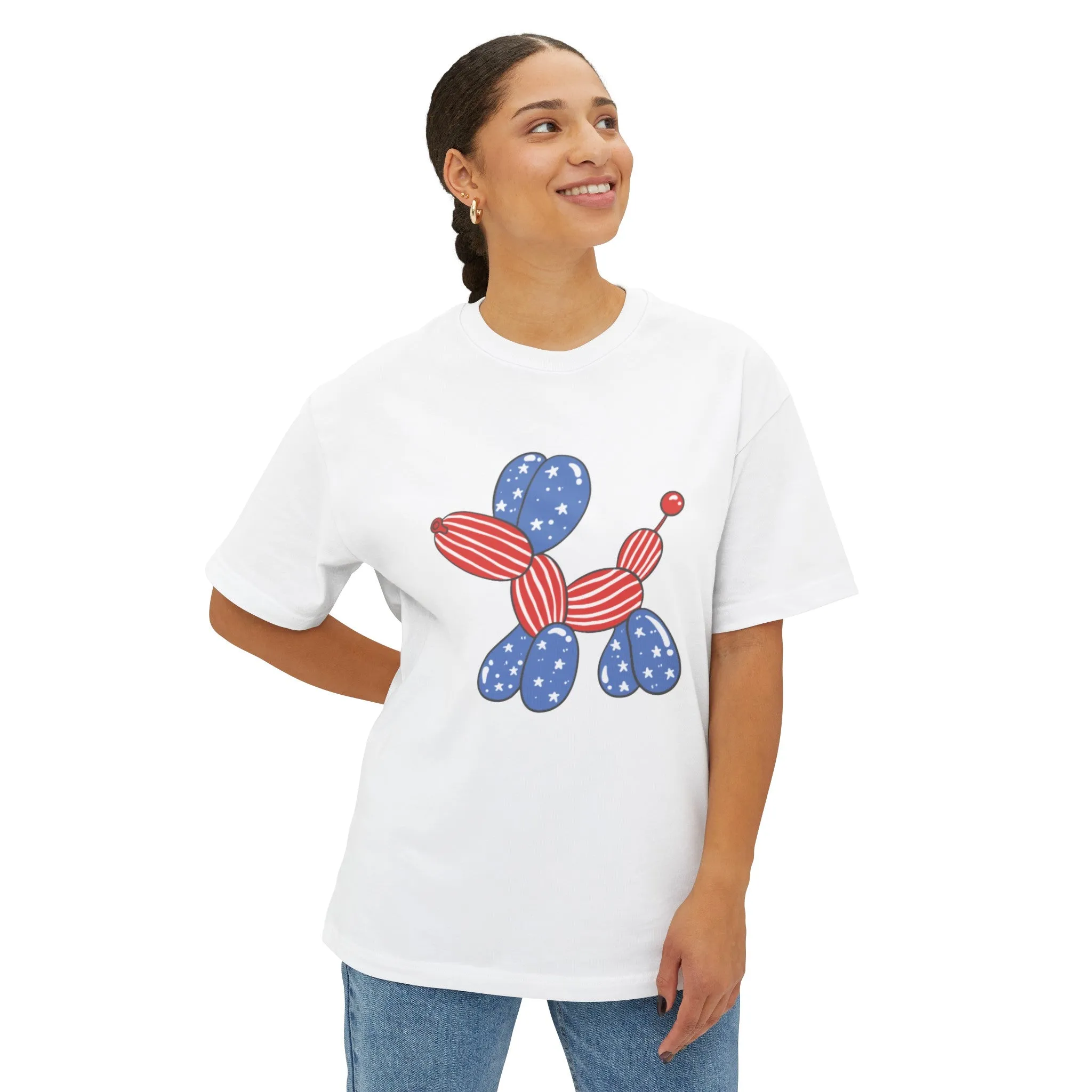 4th of July American Balloon Dog T-Shirt