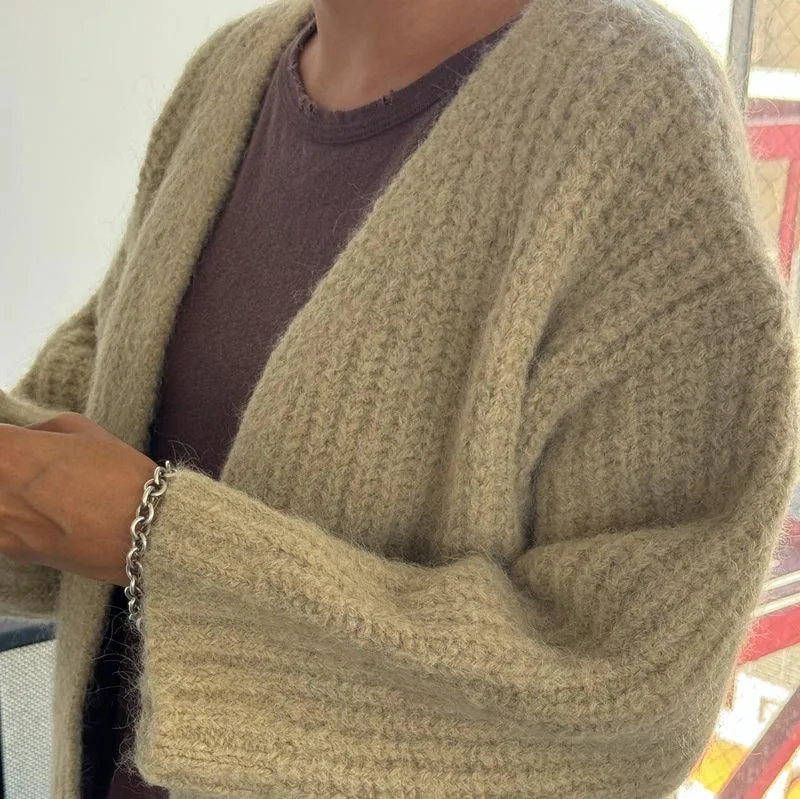 Alpaca Sweater Jacket in Butter