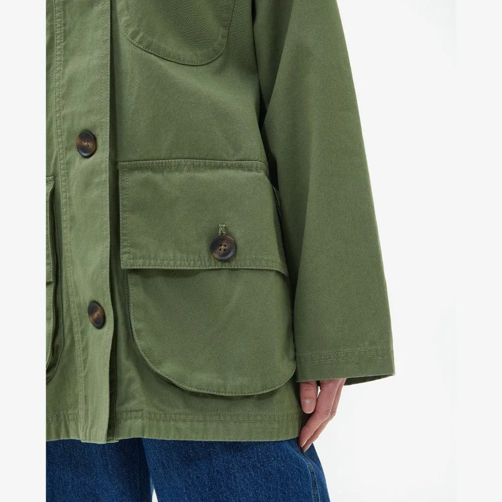 Barbour Pennycress Casual Jacket In Khaki Green