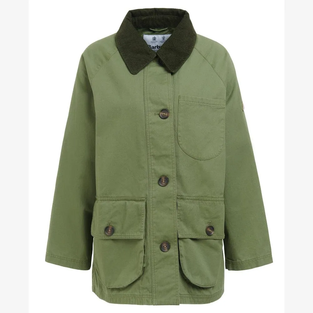 Barbour Pennycress Casual Jacket In Khaki Green