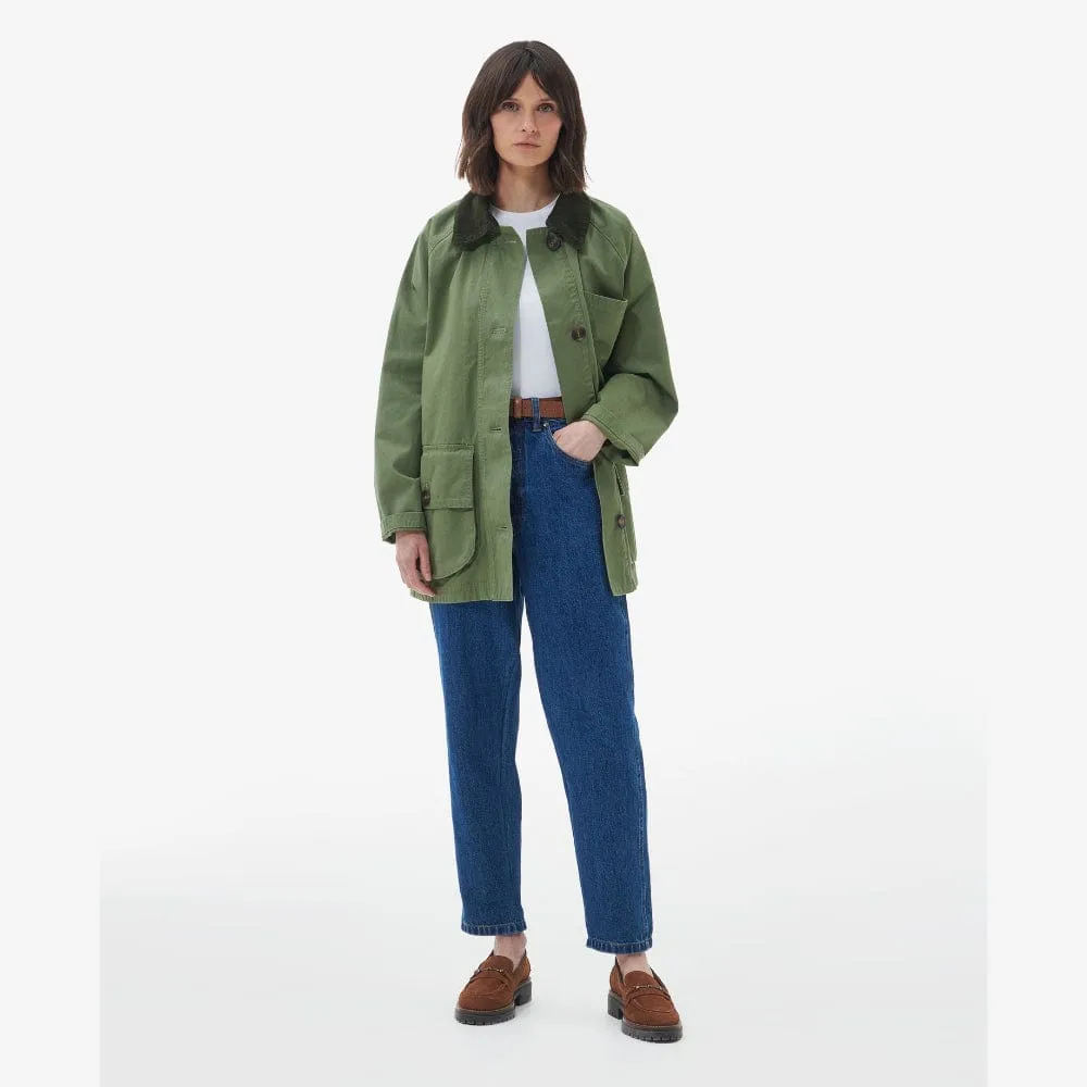 Barbour Pennycress Casual Jacket In Khaki Green