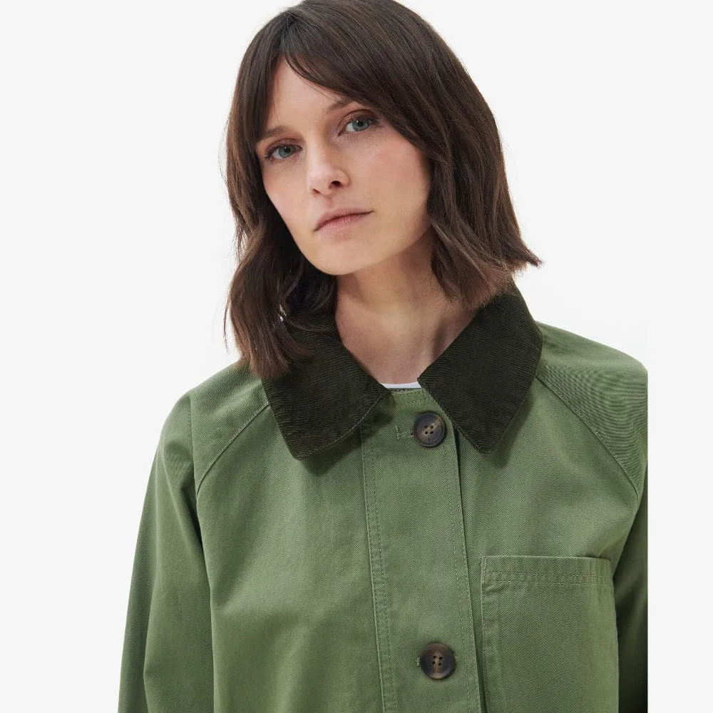Barbour Pennycress Casual Jacket In Khaki Green