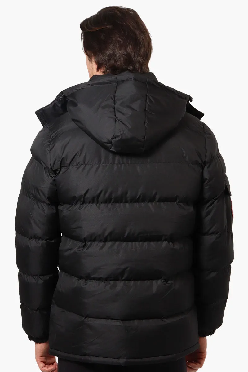 Canada Weather Gear Zip Pocket Bubble Bomber Jacket - Black