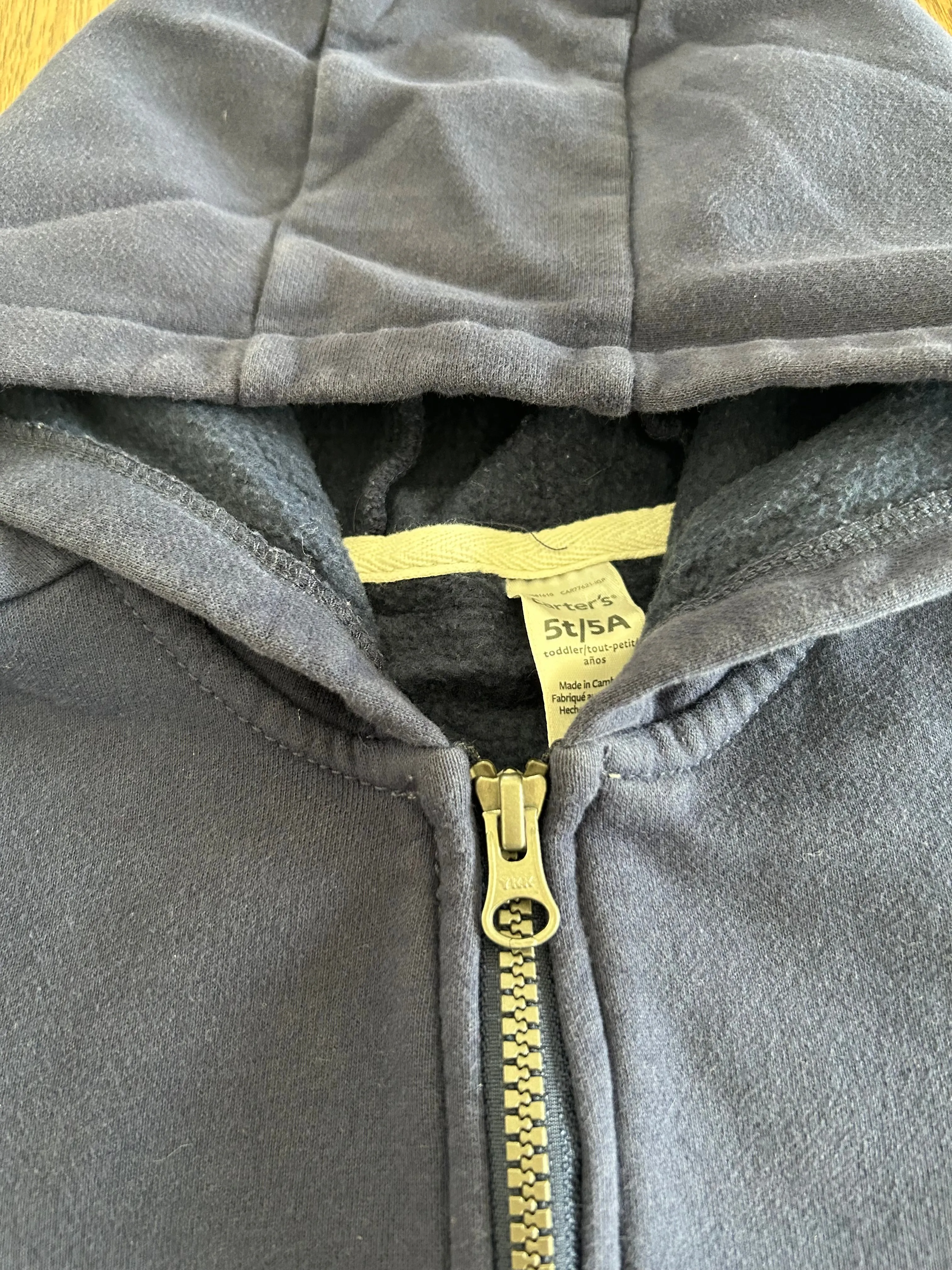 Carter’s 5T Navy Blue Zip Up Sweater, Kids 5/5T (extra small)