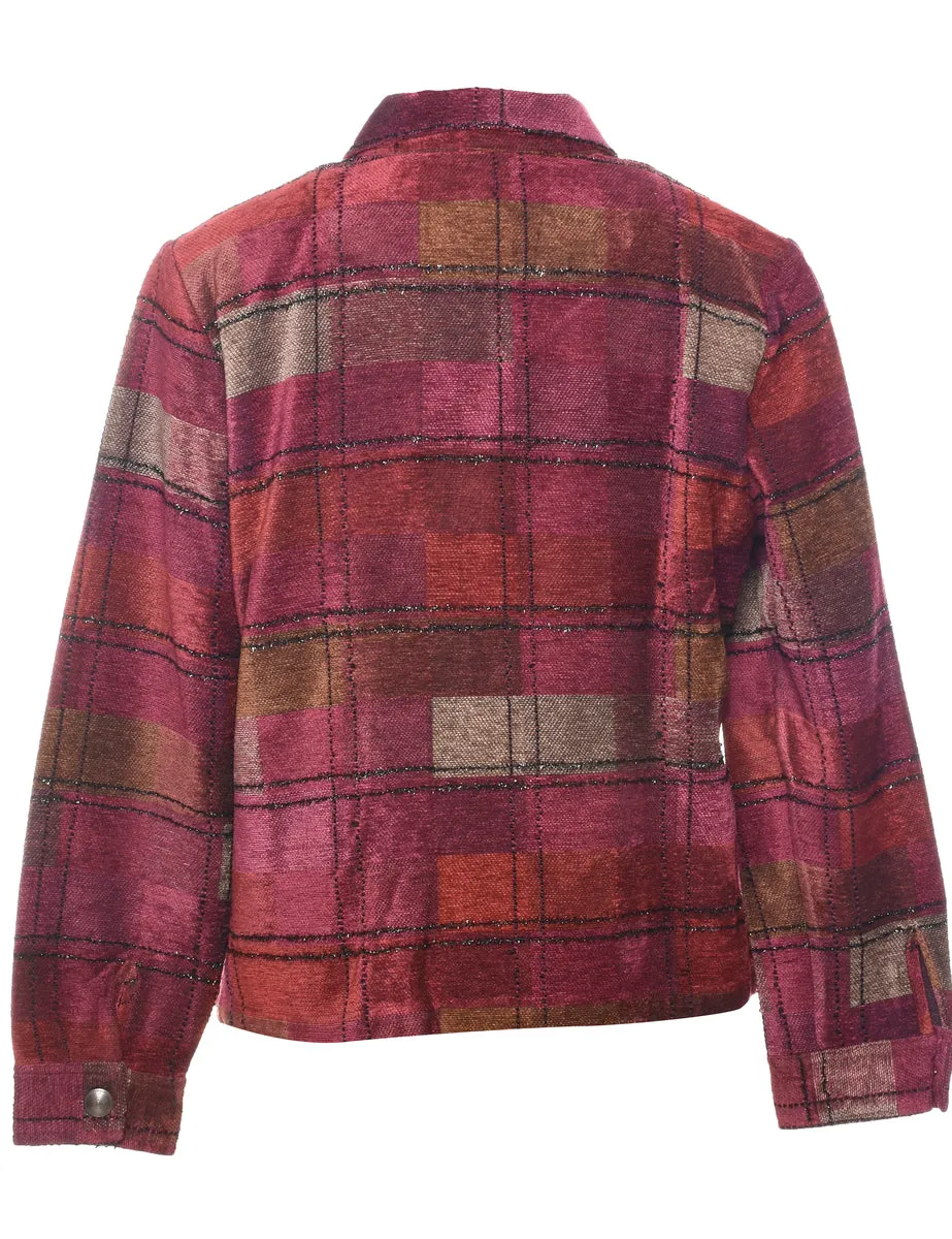Checked Tapestry Jacket - L