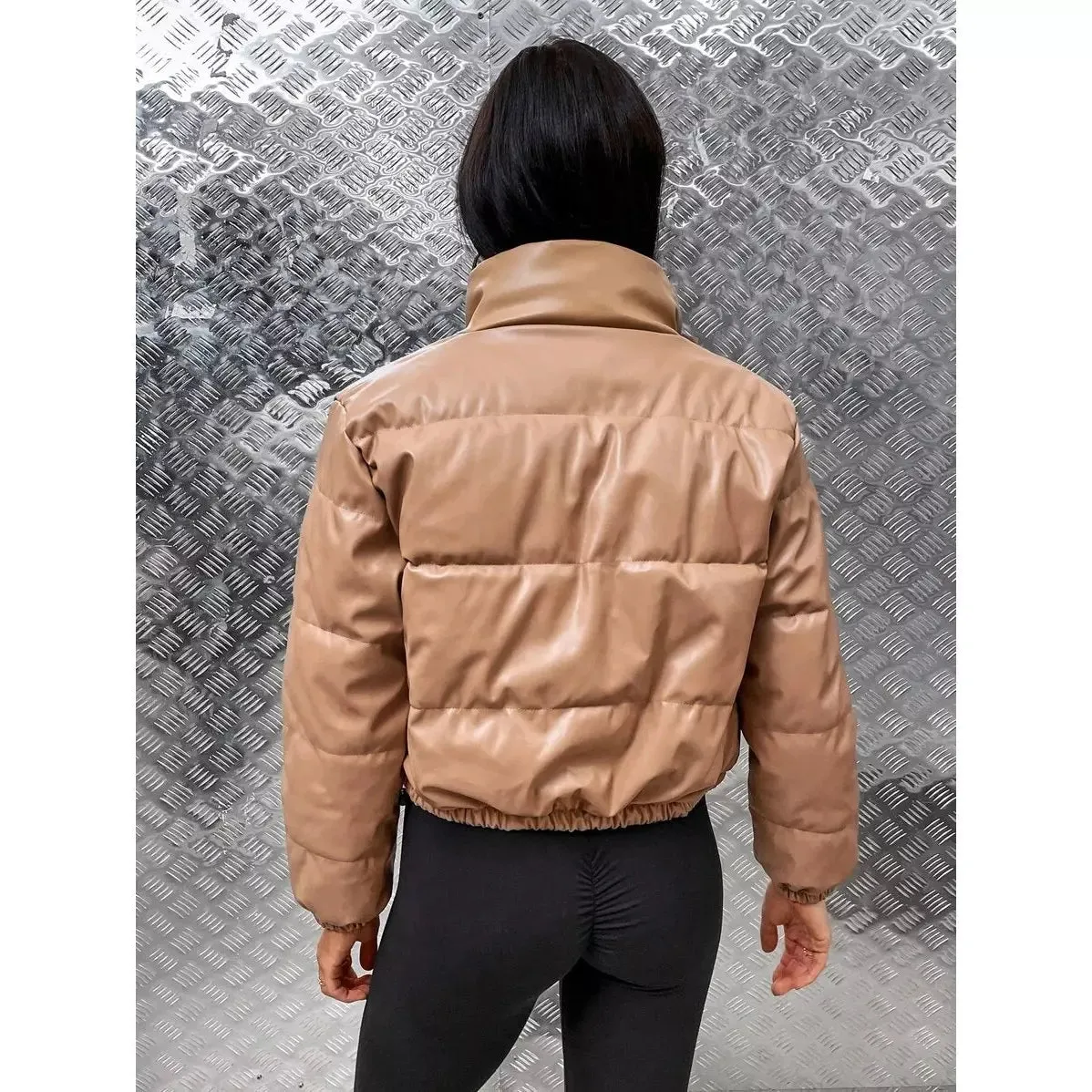 Chic Leather Thick Jacket