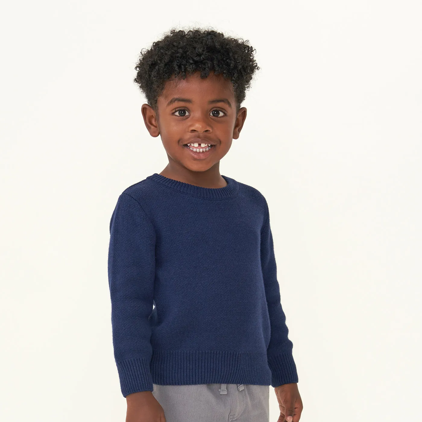 Classic Navy Knit Sweater