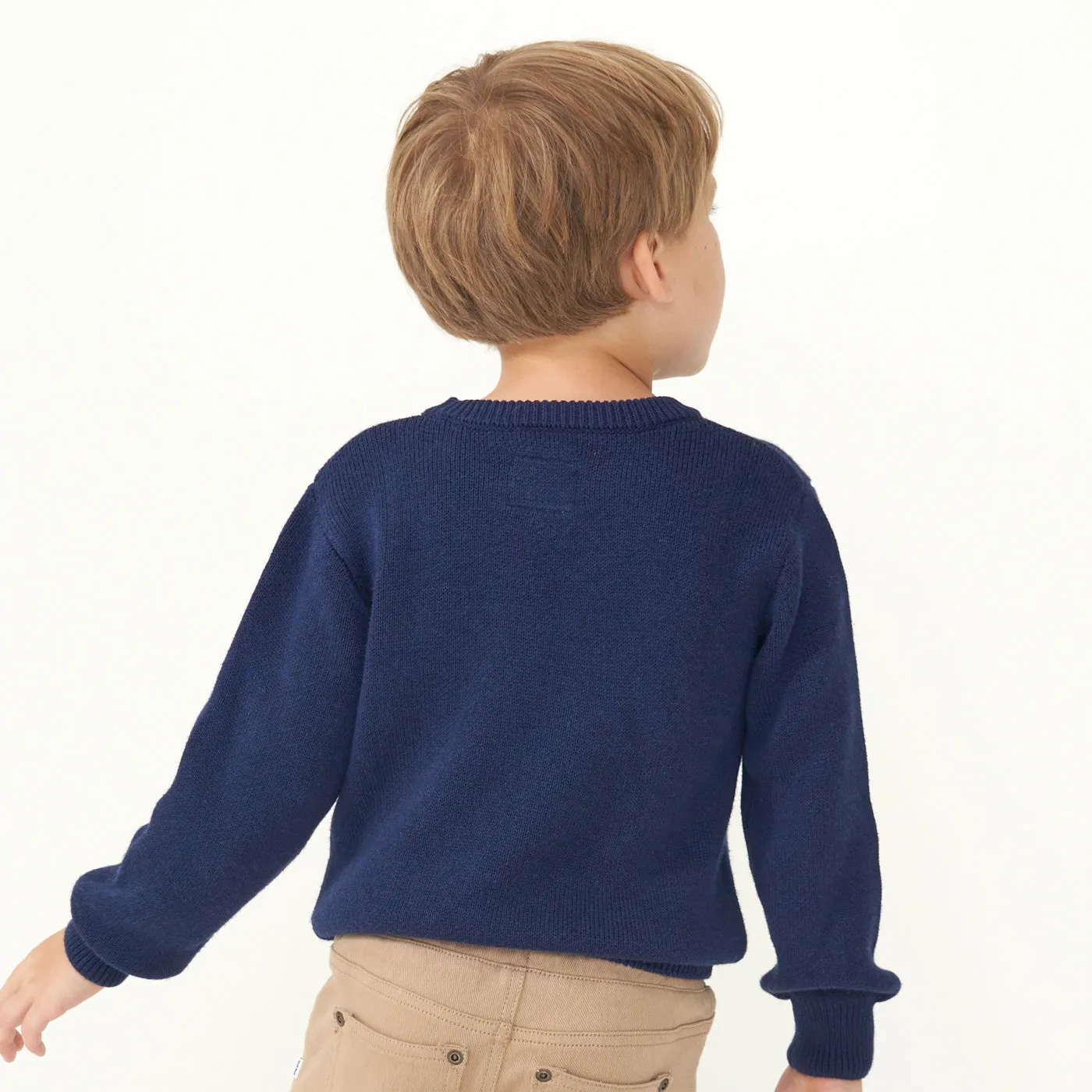 Classic Navy Knit Sweater