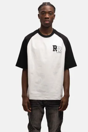 COLLEGE OVERSIZED T-SHIRT WHITE/BLACK