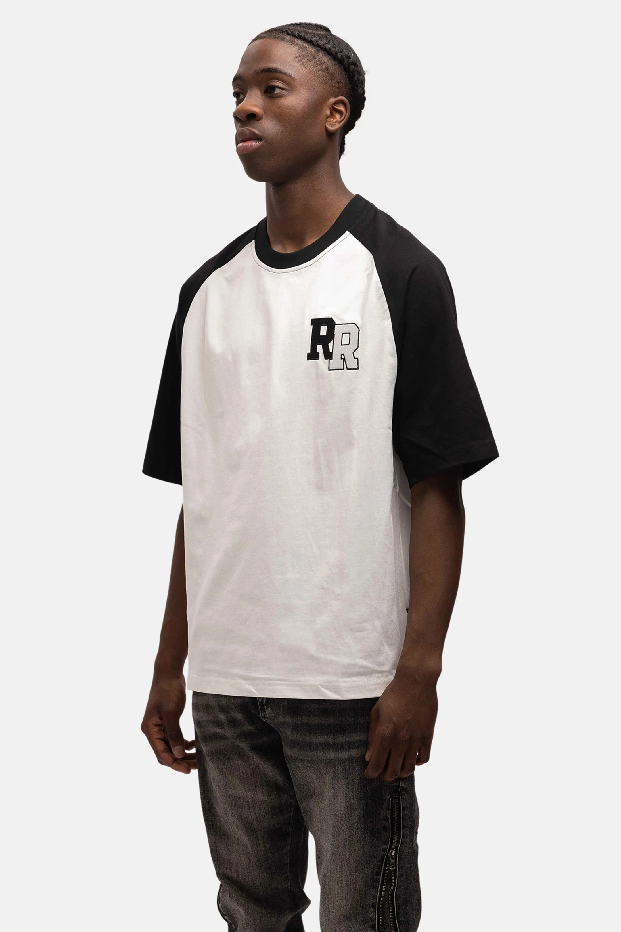 COLLEGE OVERSIZED T-SHIRT WHITE/BLACK