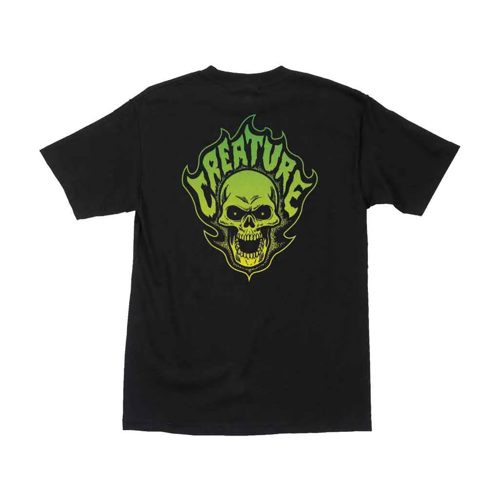 Creature Bonehead Flame S/S Tee - Black