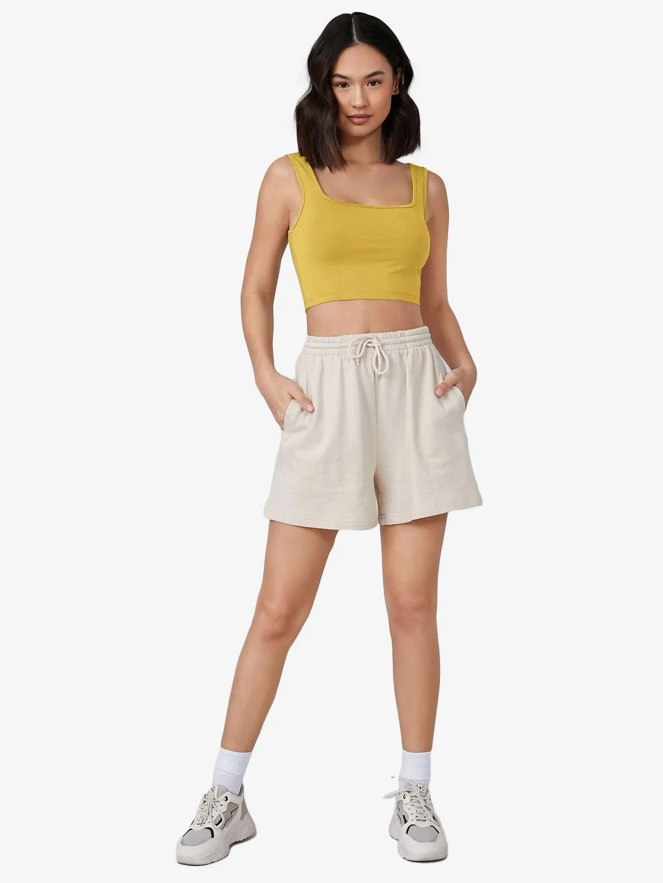 Crop Solid Tank Top