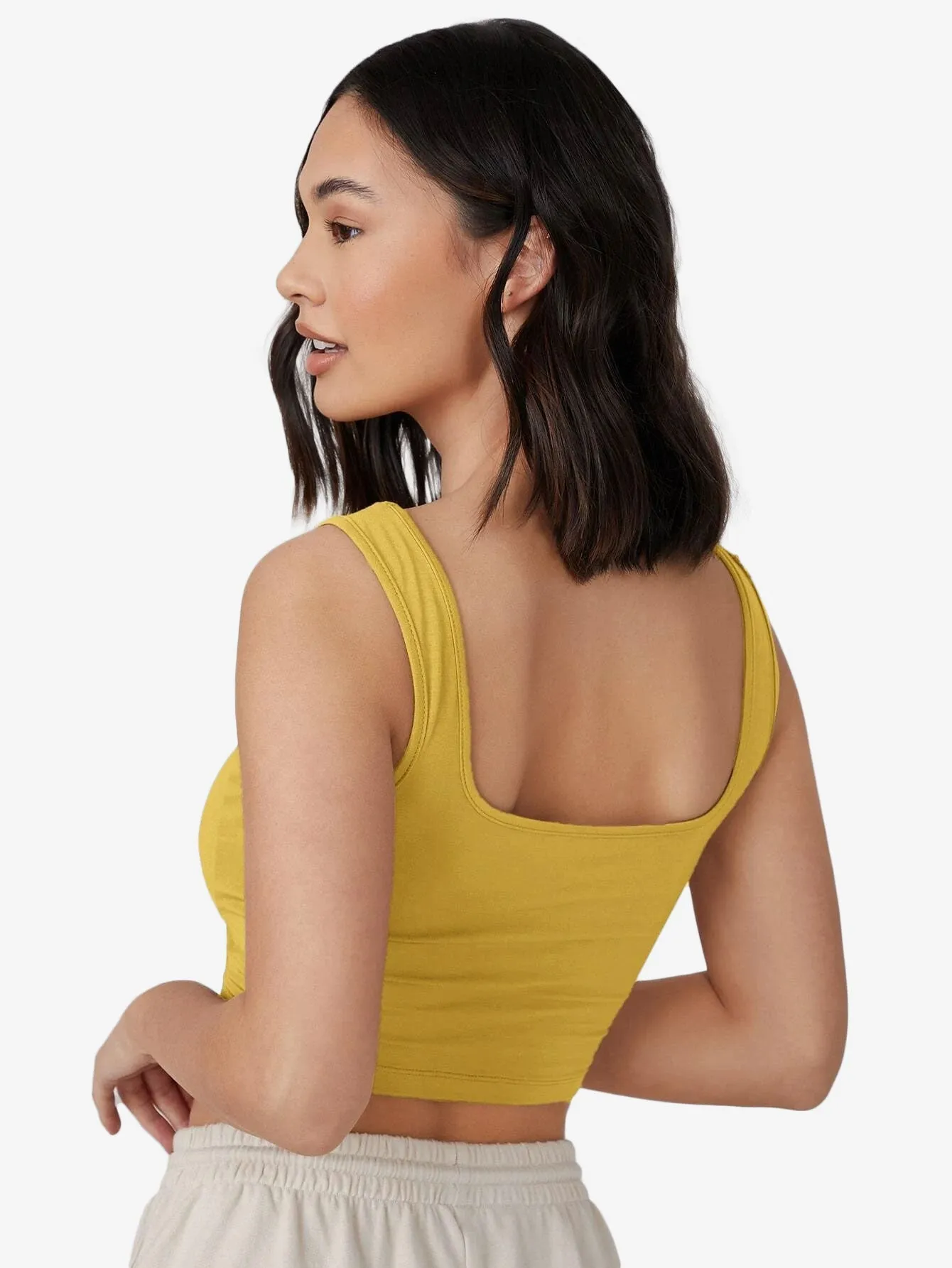 Crop Solid Tank Top