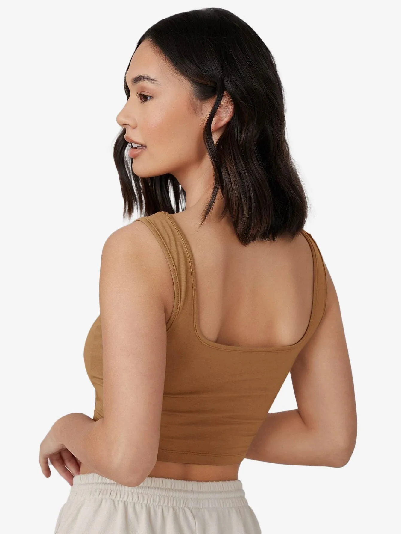 Crop Solid Tank Top