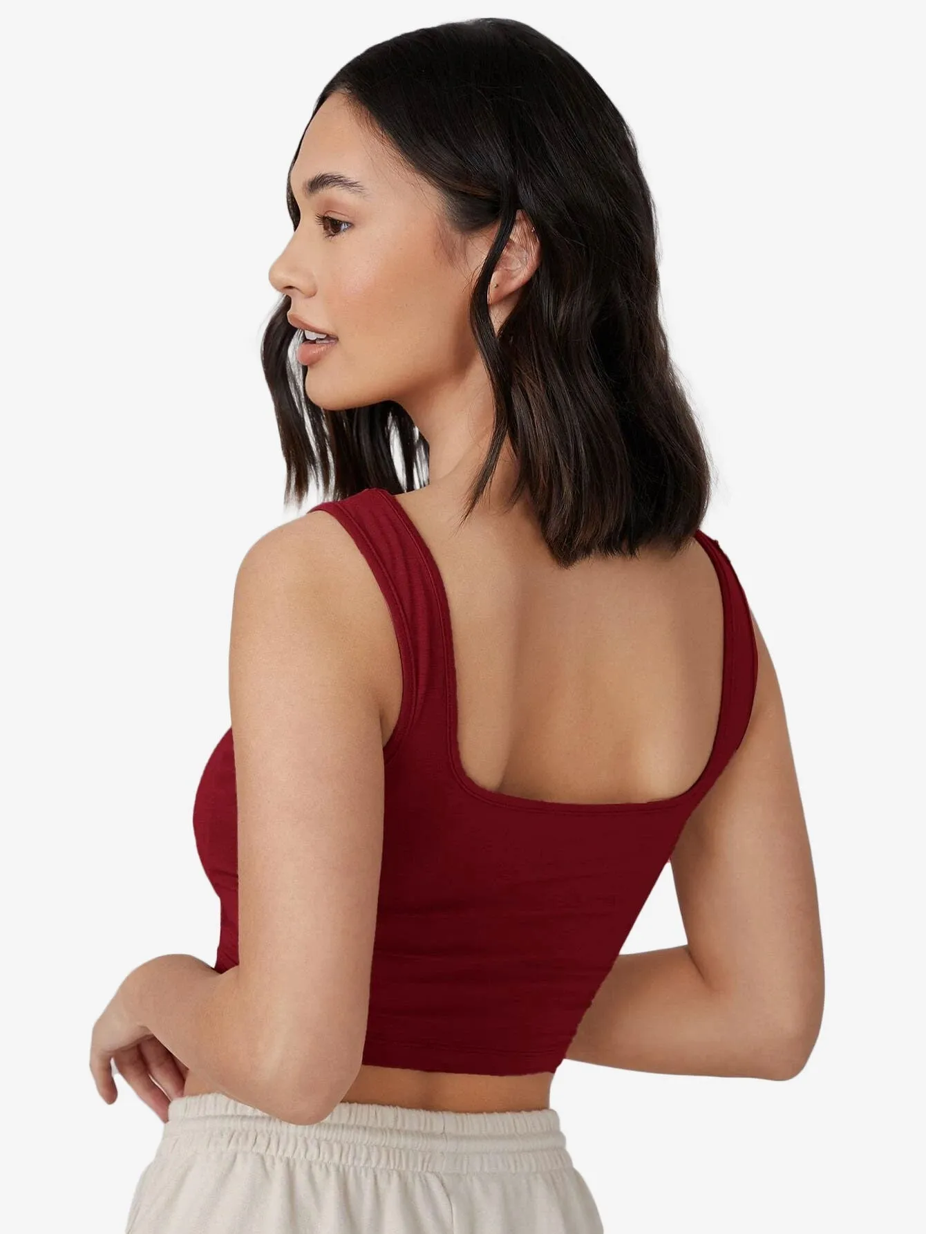 Crop Solid Tank Top