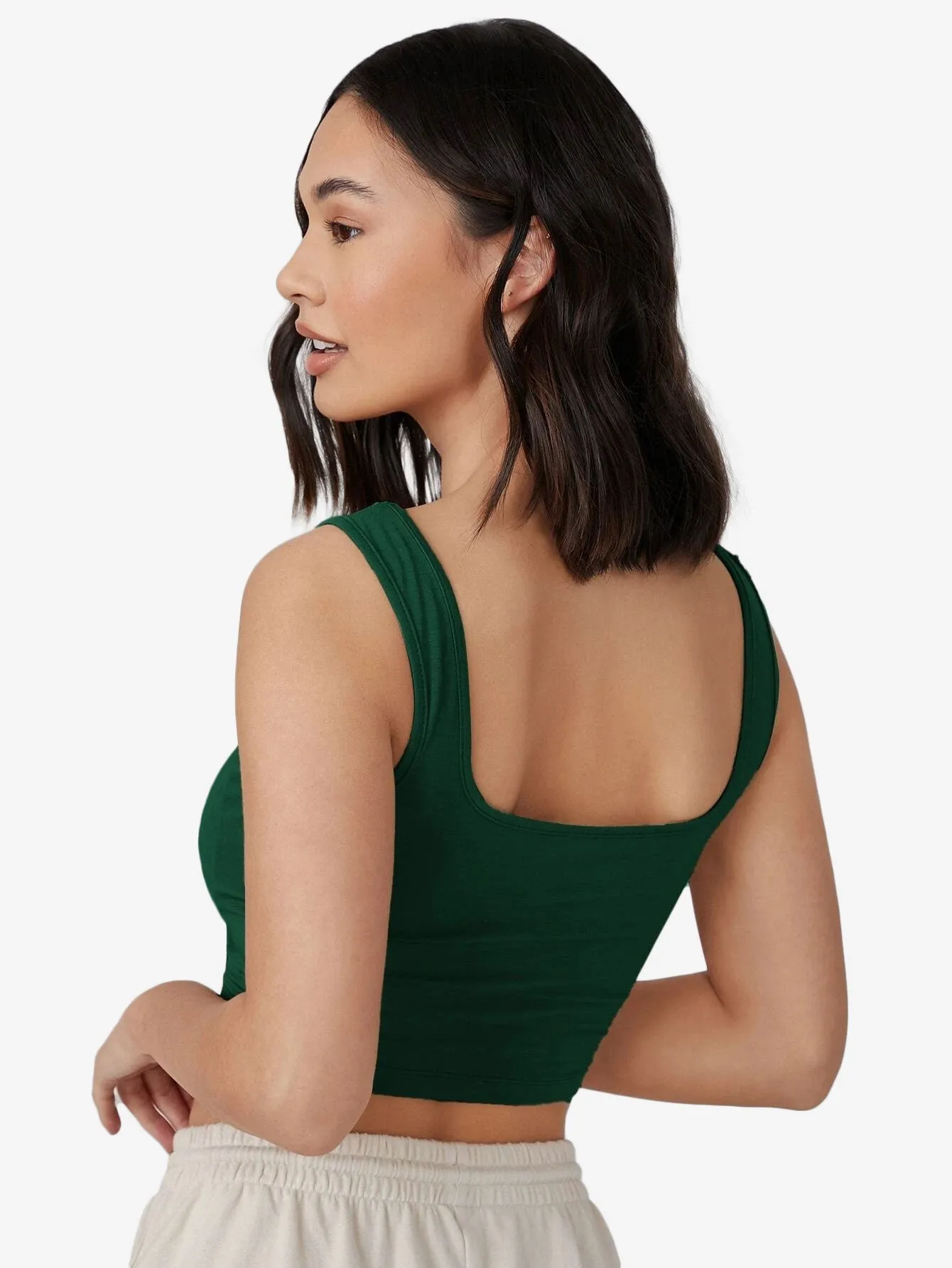 Crop Solid Tank Top
