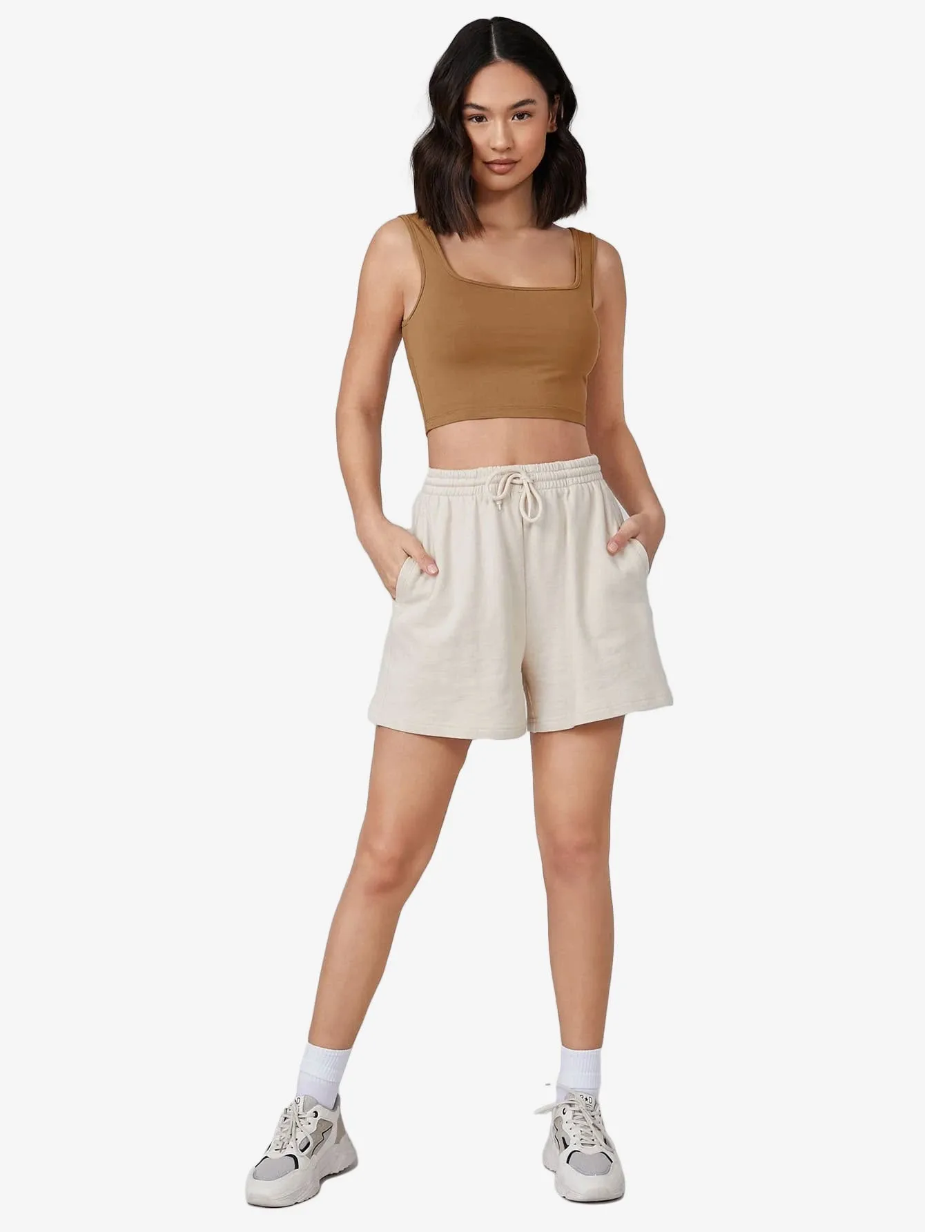 Crop Solid Tank Top