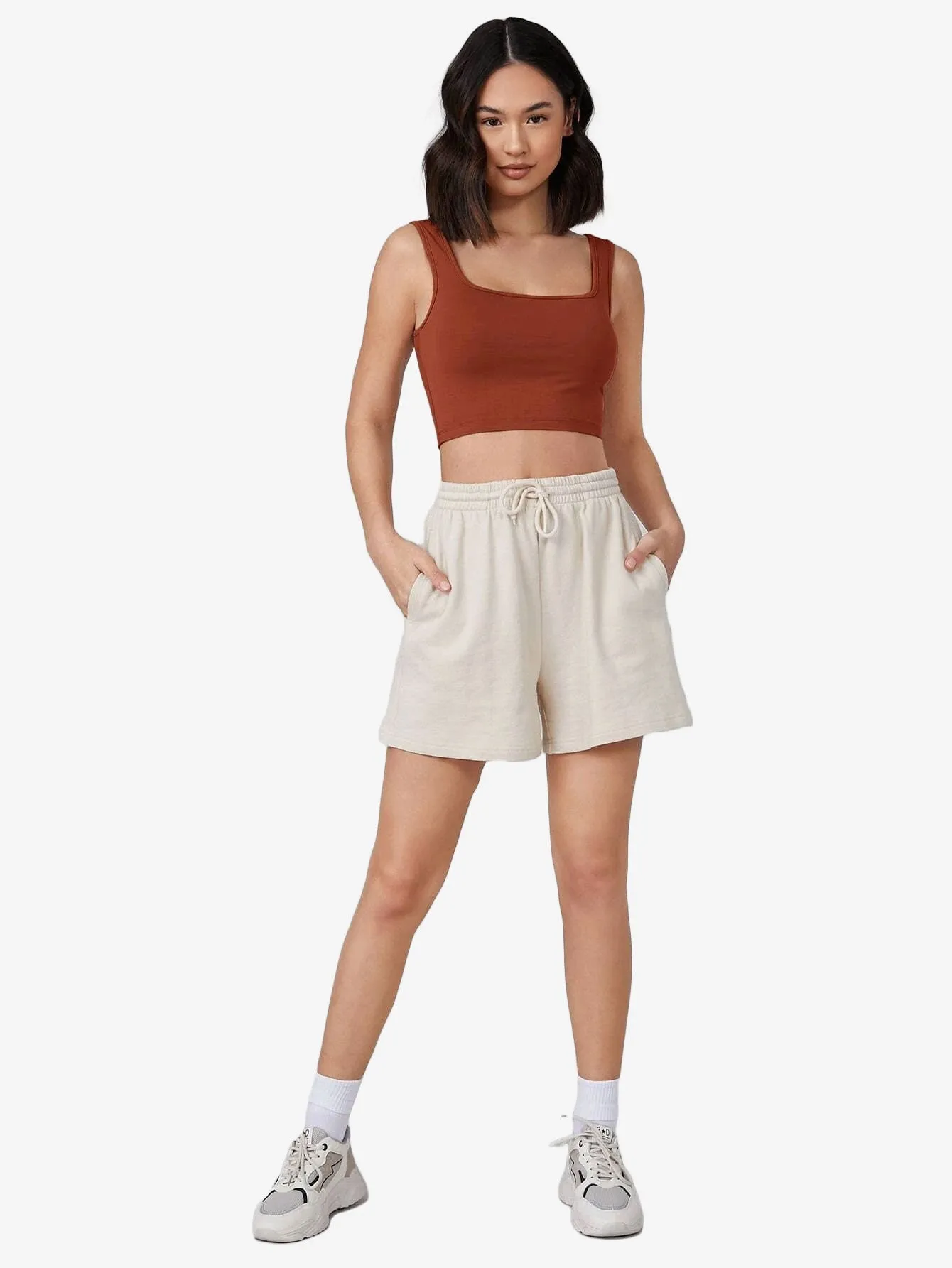 Crop Solid Tank Top