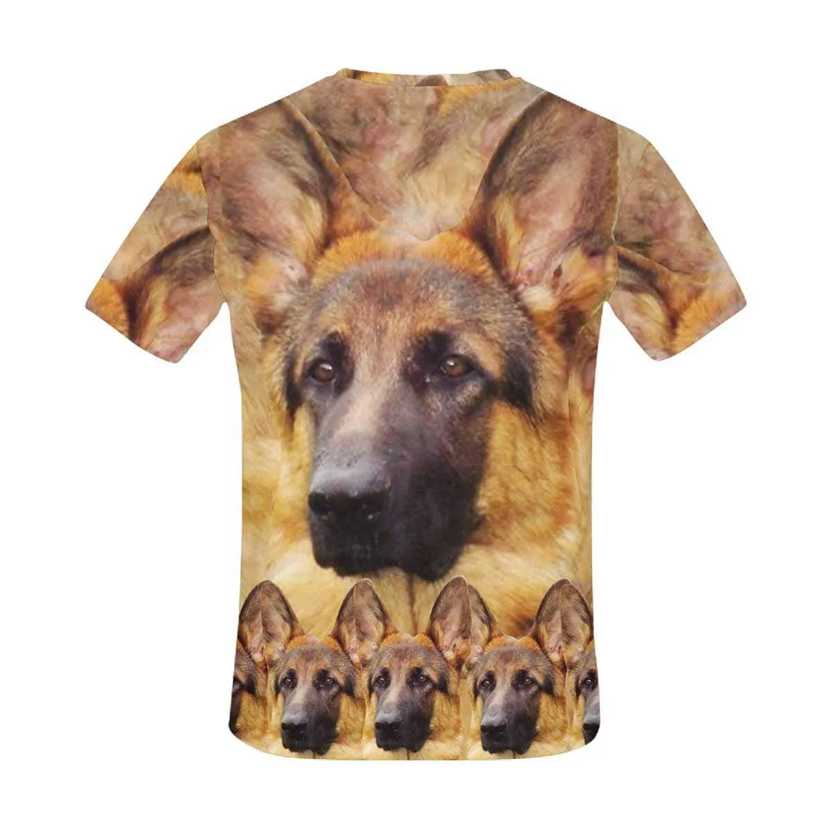 Custom Face Funny Dog Tee Put Your Dog on A Shirt Design Men's All Over Print T-shirt