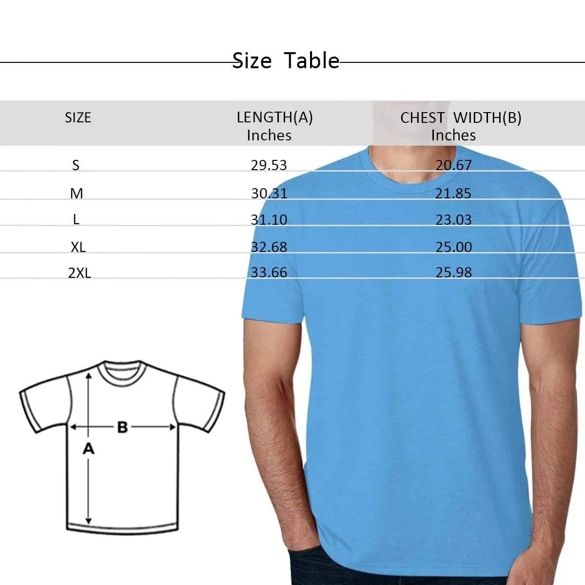Custom Photo Shirts Couple Memory Men's All Over Print T-shirt with Personalized Pictures