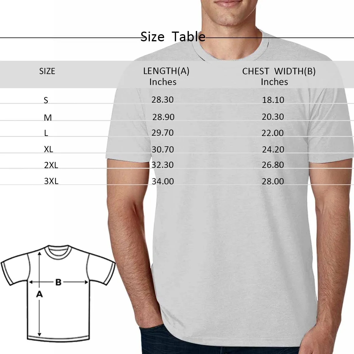 Custom Shirts with Happy Face&Text Men's All Over Print T-shirt for Birthday