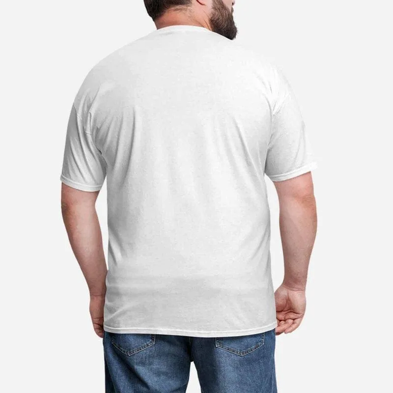 Custom Your Dog on A Shirt White Classic Design Men's All Over Print T-shirt Gift for Him