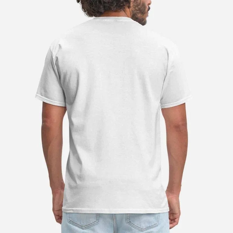 Custom Your Dog on A Shirt White Classic Design Men's All Over Print T-shirt Gift for Him