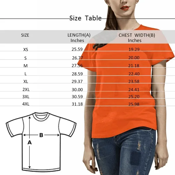Custom Your Face on A Shirt Smash Seamless Women's All Over Print T-shirt Design Tee with Picture For Girlfriend