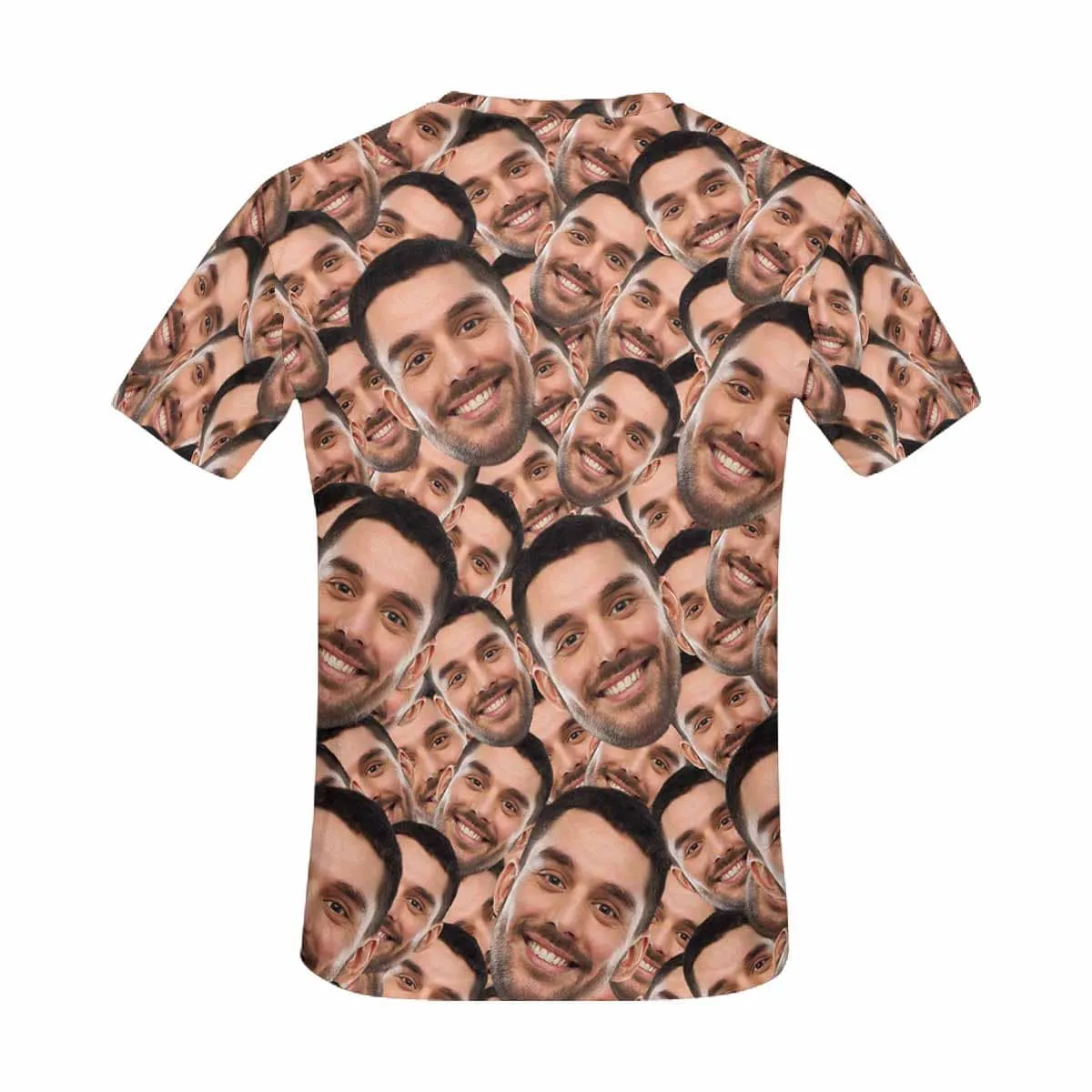 Custom Your Face on A Shirt Smash Seamless Women's All Over Print T-shirt Design Tee with Picture For Girlfriend
