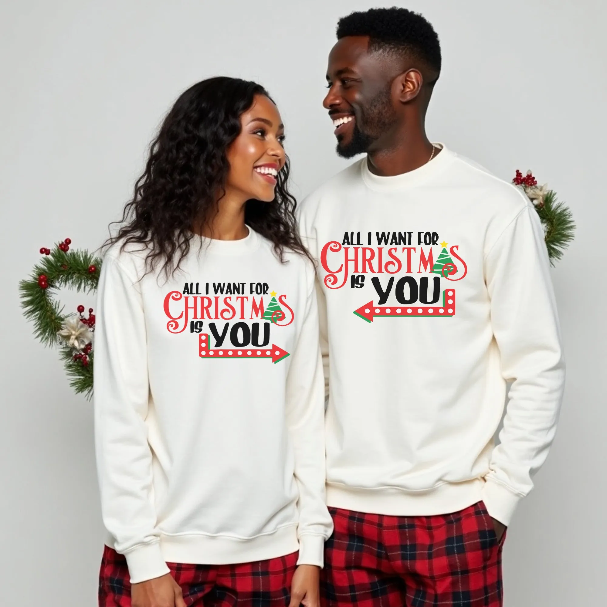 Cute Matching Couple Christmas Sweaters and Hoodies