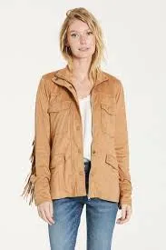 DEAR JOHN Fringe LEVI Suede Jacket