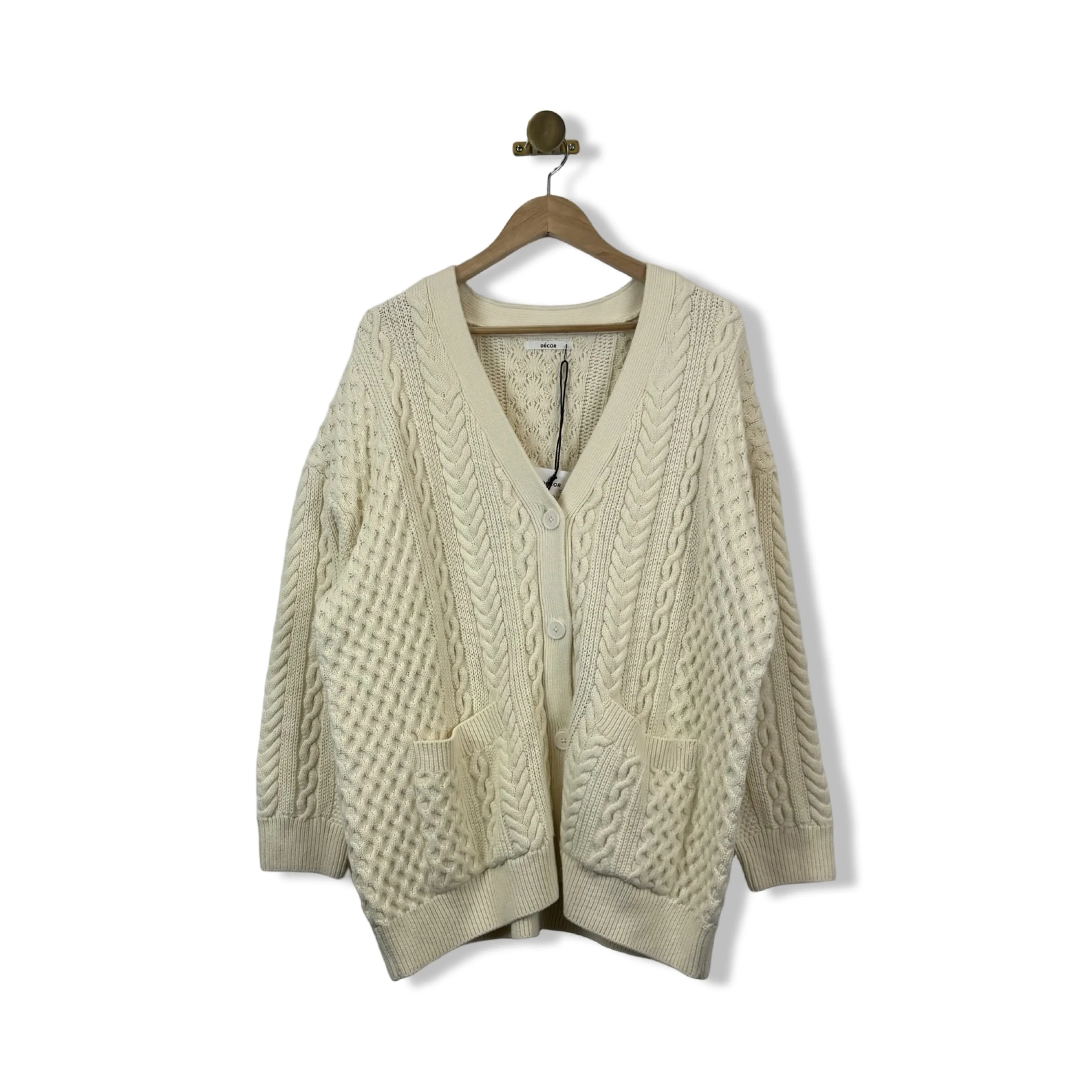 Decor Cable Knit Cardigan