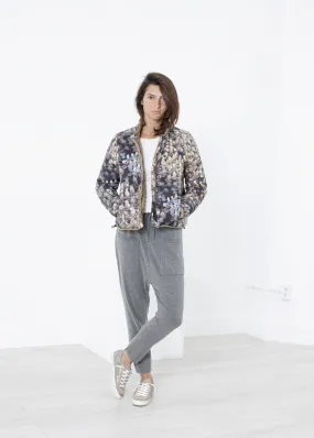 Deione Coat in Graphite Floral - Less Choice