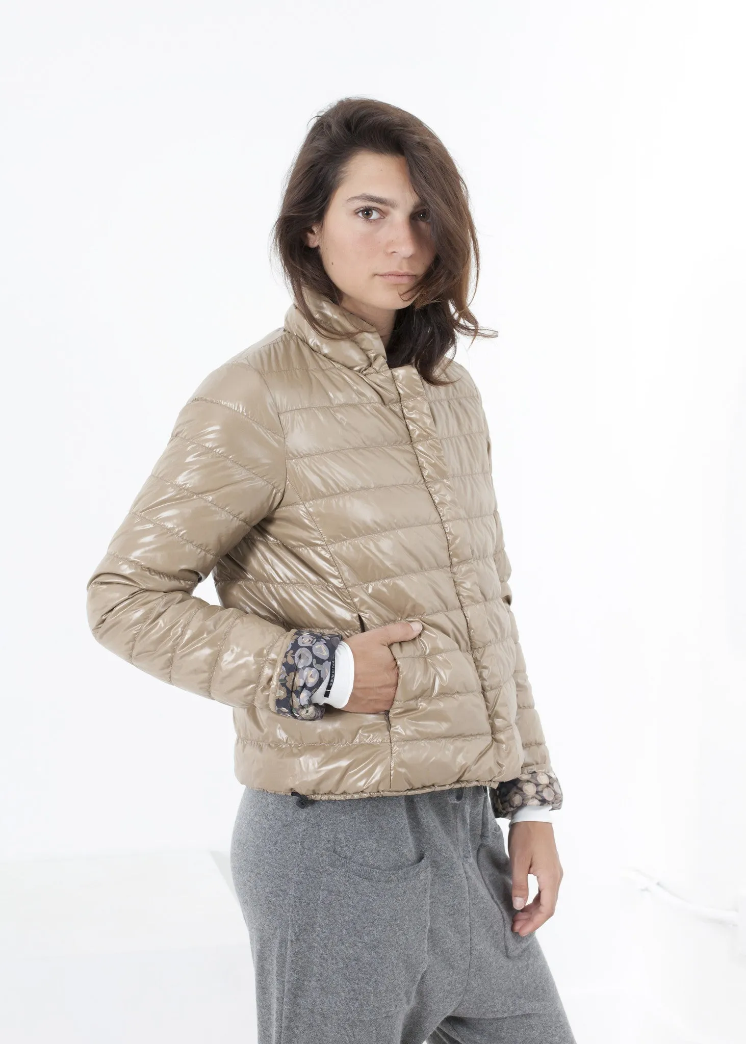 Deione Coat in Graphite Floral - Less Choice