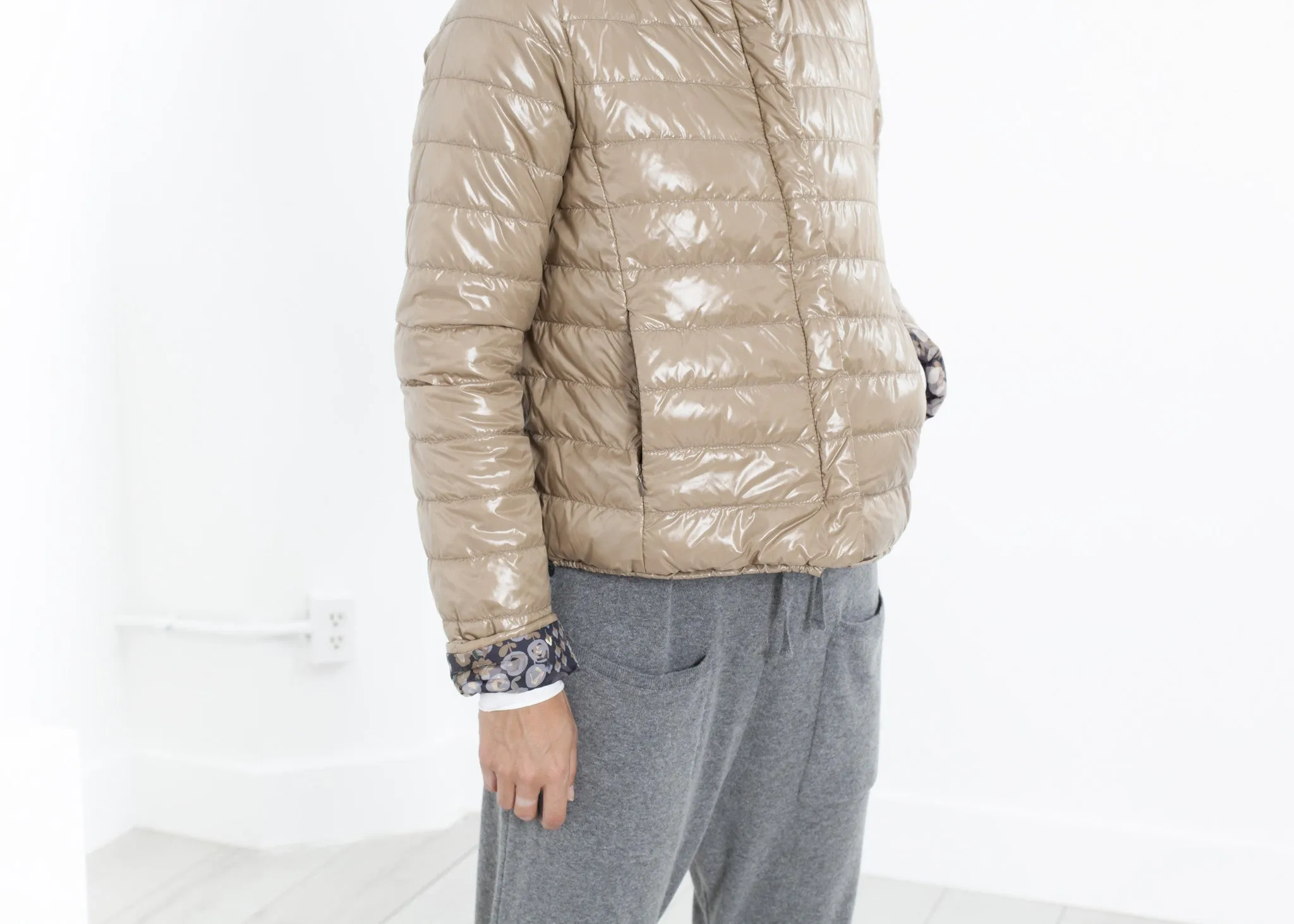 Deione Coat in Graphite Floral - Less Choice