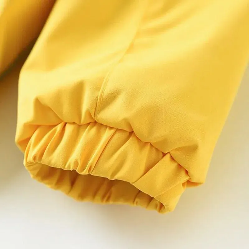 Double-Deck Windproof Inner Polar Fleece Kids Jacket
