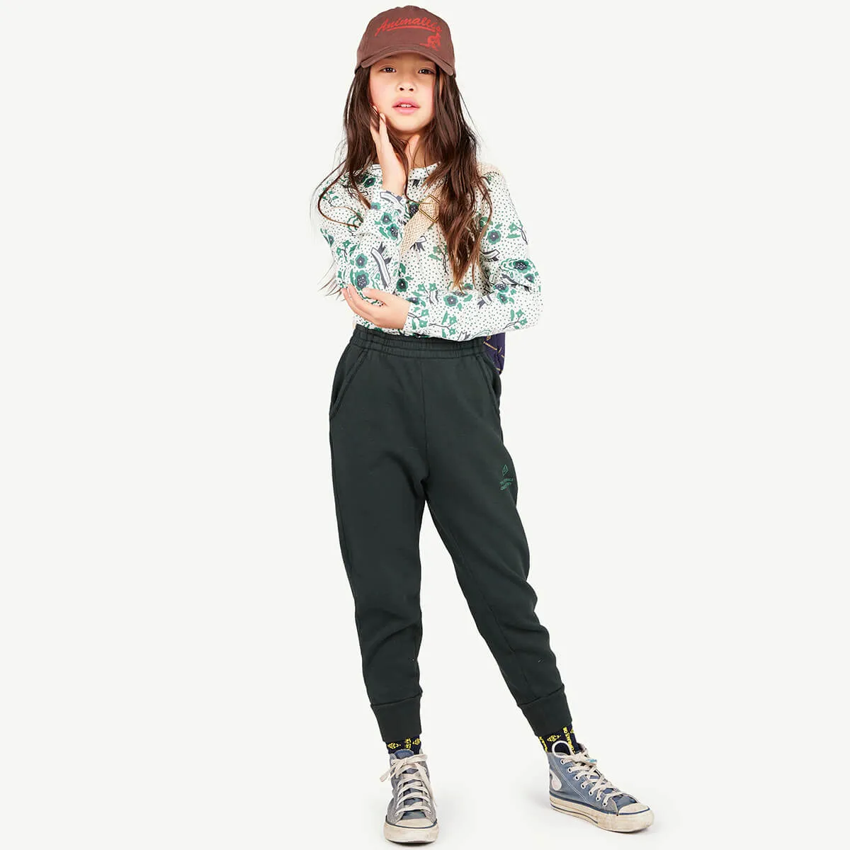 Draco Kids Pants in Deep Green by The Animals Observatory