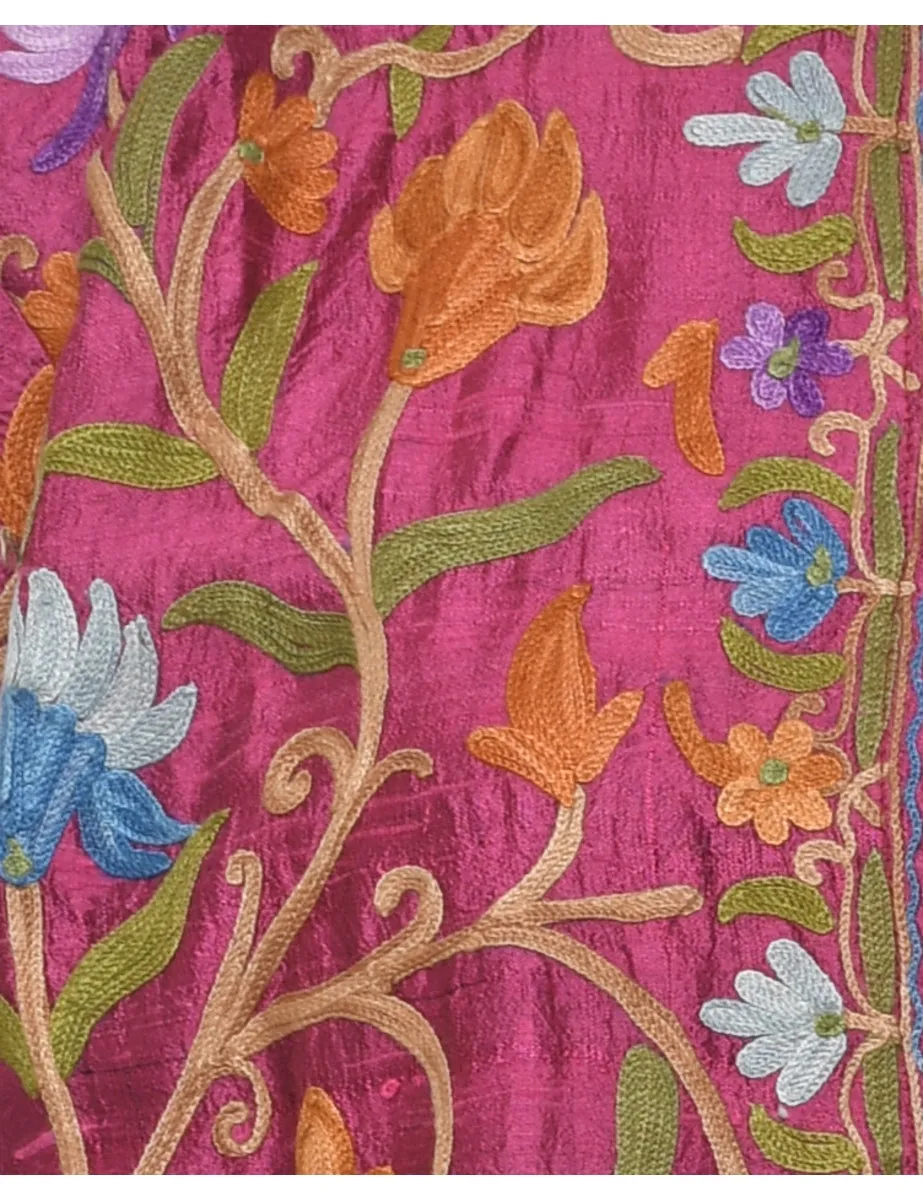 Floral Pattern Multi-Colour Jacket - L