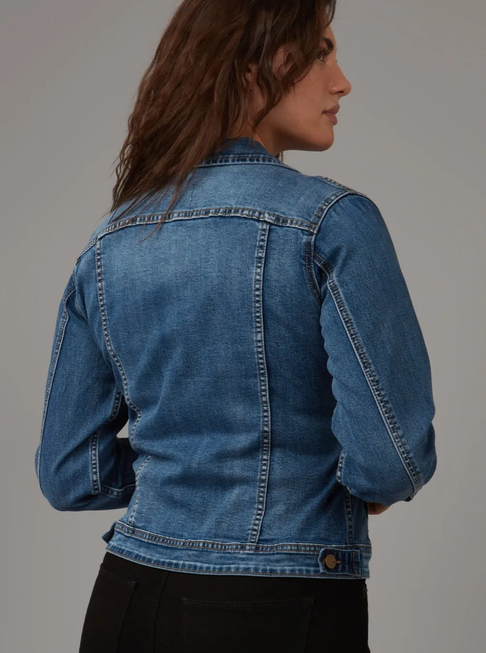 GABRIELLA-RCB Classic Denim Jacket - Rugged Classic Blue