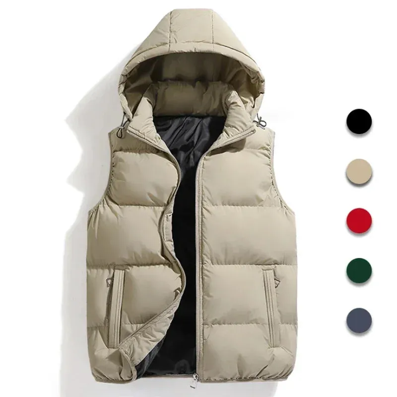 Gilet pour homme avec capuche amovible