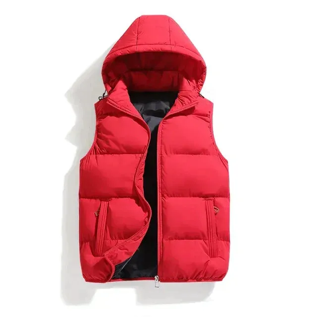 Gilet pour homme avec capuche amovible
