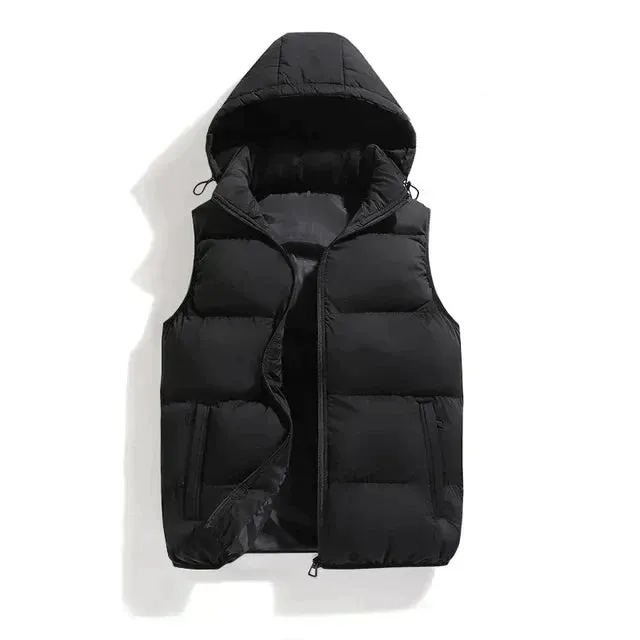 Gilet pour homme avec capuche amovible