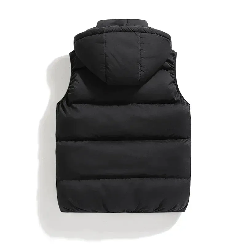 Gilet pour homme avec capuche amovible