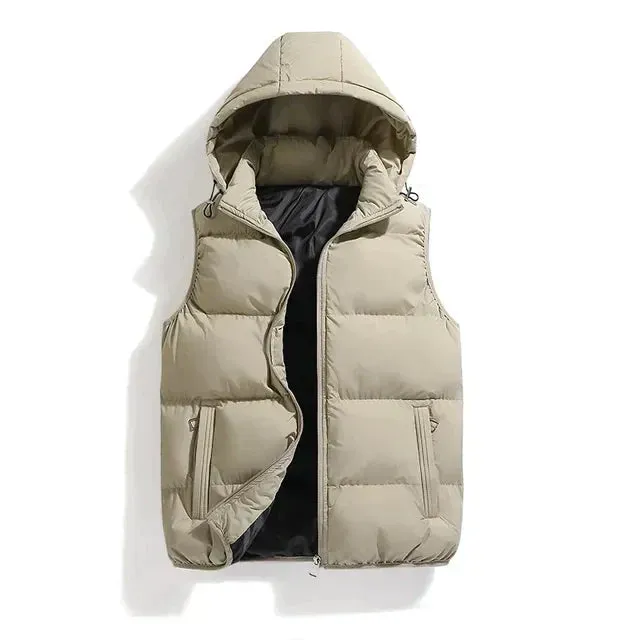 Gilet pour homme avec capuche amovible