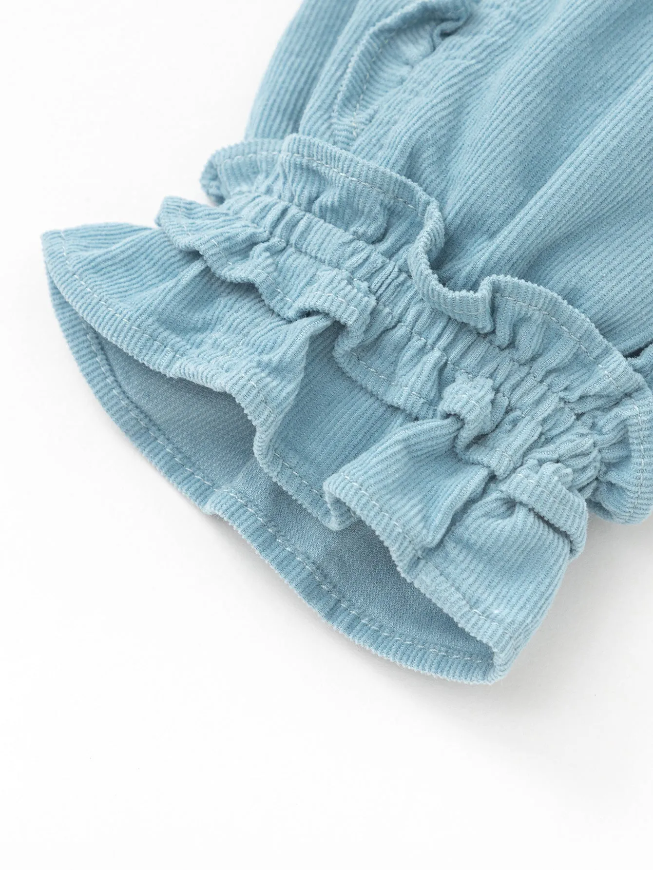 Girl Baby Clothes Powderblue Solid Color Trousers