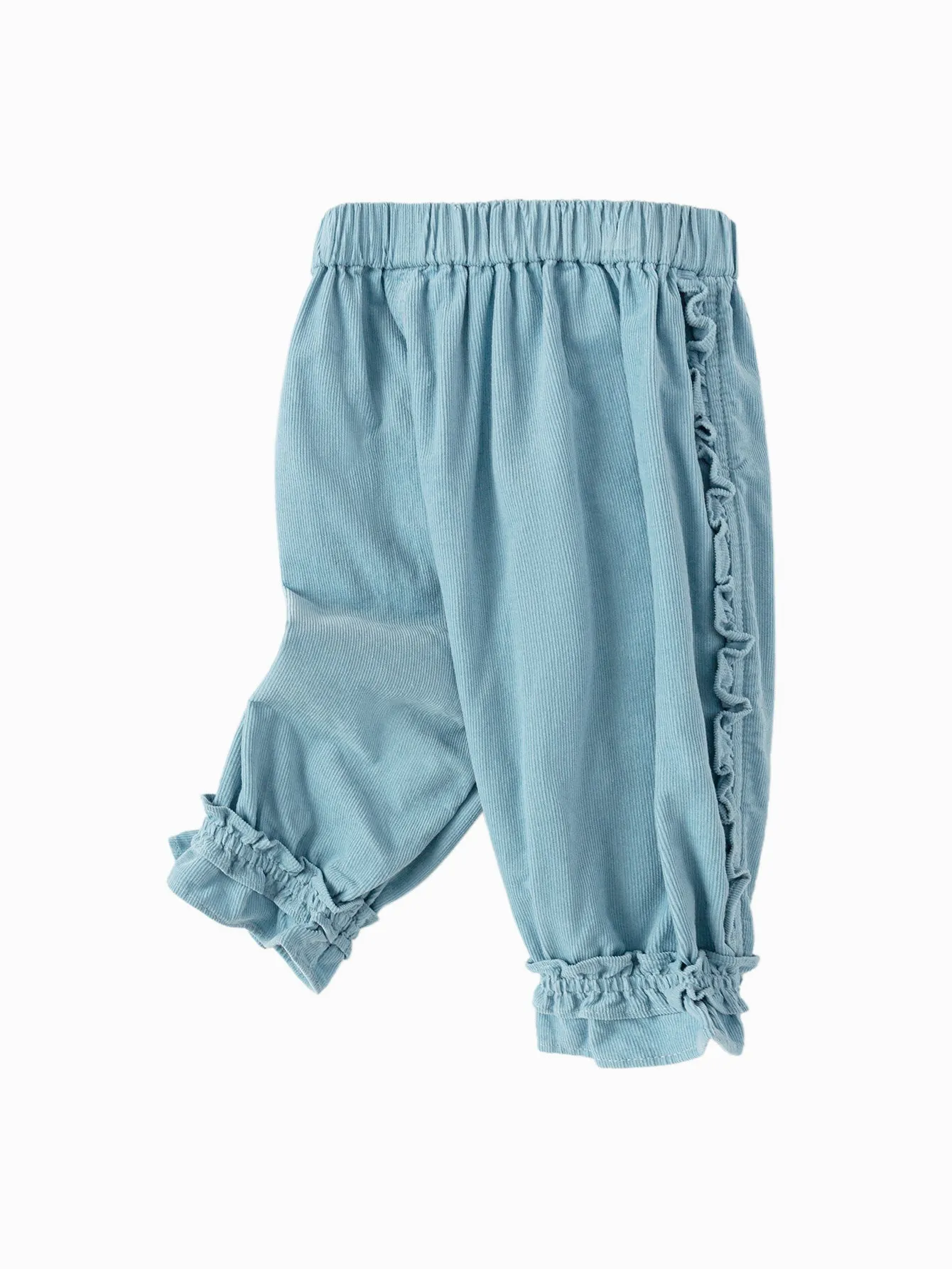 Girl Baby Clothes Powderblue Solid Color Trousers