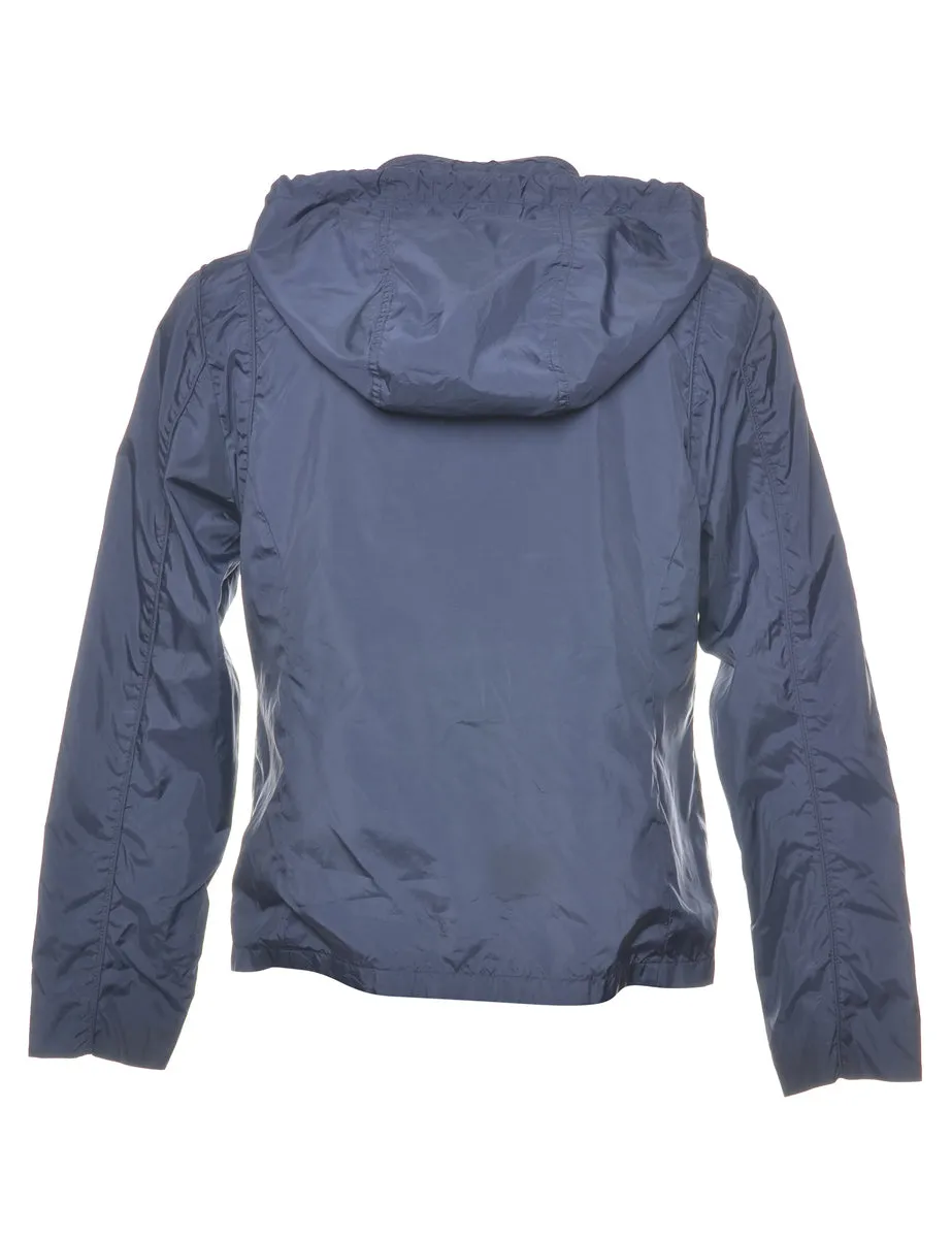 Hooded Navy Jacket - M